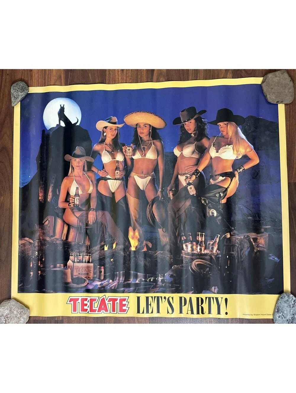 Budweiser Rolling Stones 94 Tour Voodoo Lounge Paper & Tecate Promo Posters Lot